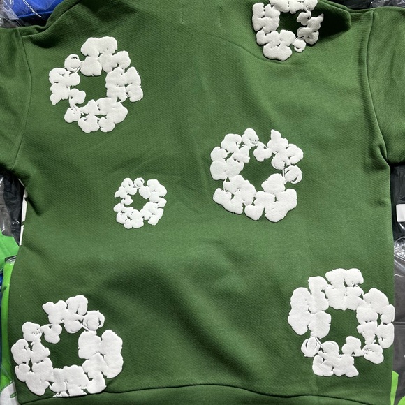 Denim Tears The Cotton Wreath Hoodie ‘Green’ - Picture 6 of 8